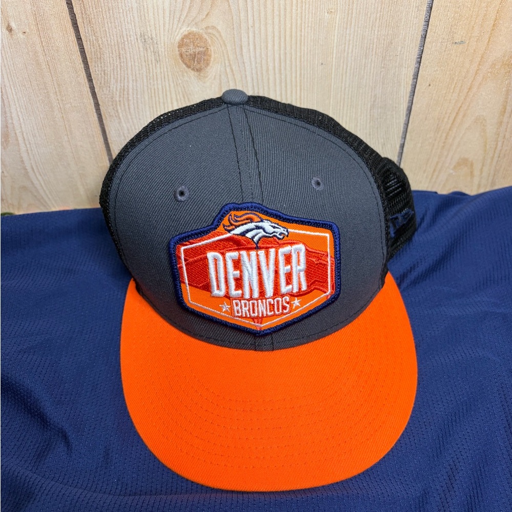 New Era Denver Broncos Gray and Orange Trucker Hat
